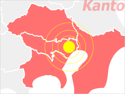 関東エリアの地図画像